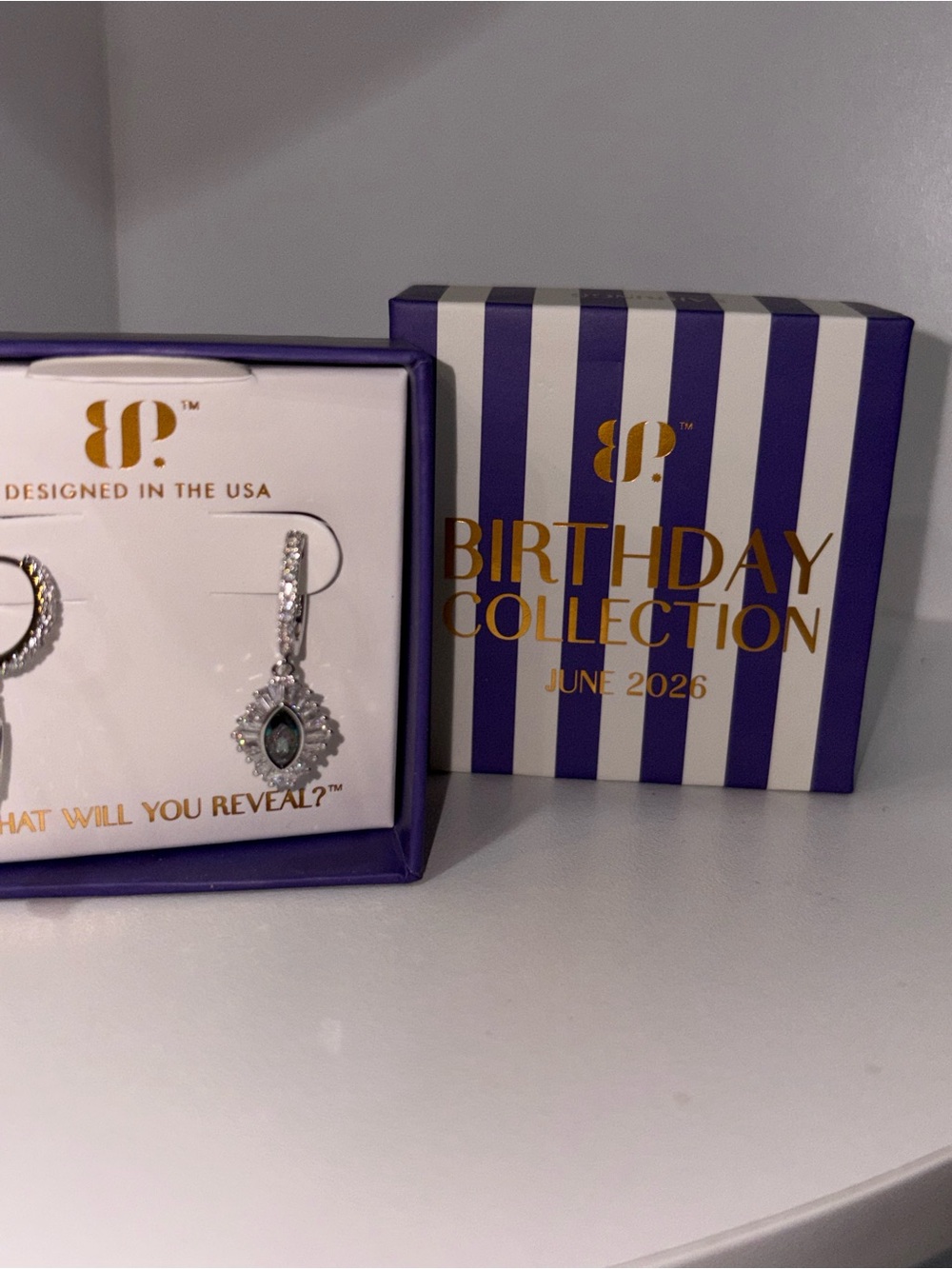 Bomb Party June Birthday 2026 Earrings ER76940 Rhodium